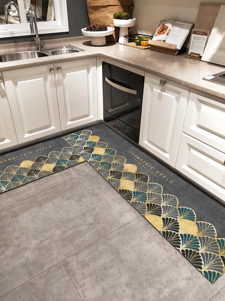 Водонепроницаемый маслостойкий кухонный коврик нескользящий для ванной мягкий