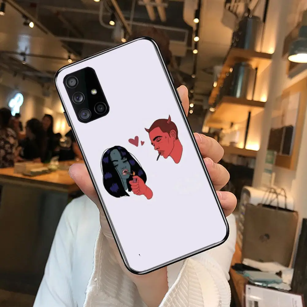 

Exquisite Senior Phone Case Hull For Samsung Galaxy A 90 50 51 20 71 70 40 30 10 80 E 5G S Black Shell Art Cell Cover