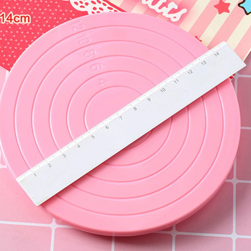 Transhome Вращающийся Поворотный круг для торта 14 см вращение на 360 градусов