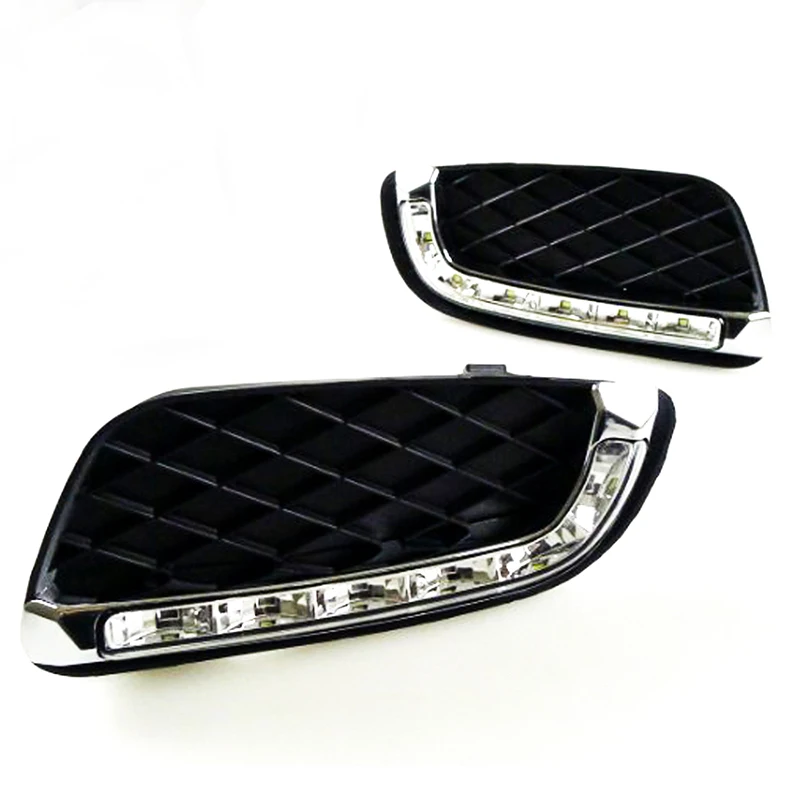

2pcs For Mercedes-Benz Smart 2008-2010 6000K White Light LED Daytime Driving Running Light DRL Car Fog Lamp