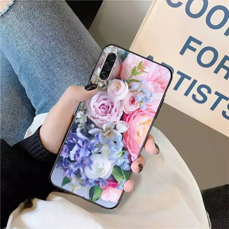 

Beautiful colorful flowers high quality Phone Case For Samsung galaxy S9 10 20 A10 21 30 31 40 50 51 71 s note 20 j 4 2018 plus