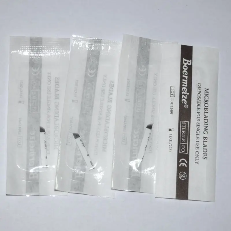 500 шт. иглы для тату Agulhas Tebori 11 штифтов Microblading гибких изогнутых лезвий