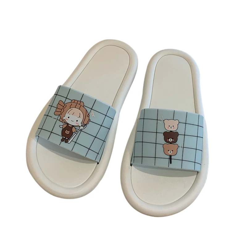 

Student dormitory cute cartoon INS girl heart cool slippers summer web celebrity Korean version of home non-slip slippers