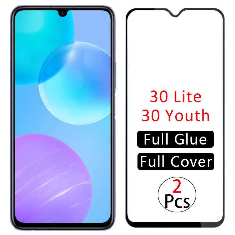 Защитное стекло на экран Honor 30 Lite - защитная пленка из закаленного стекла для Huawei Honor Youth 30 Lite 30 Youth Light 6.5.