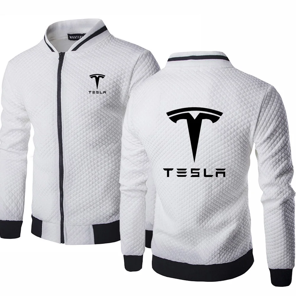 

2021 2020 new Mens pullover Tesla car logo printing Spring Autumn New high quality cotton Casual Sweatshirt