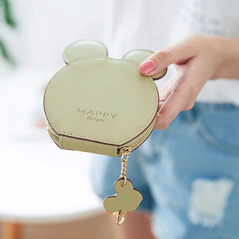 Мини мыши портмоне прекрасный женский маленький мультфильм кошелек держатель