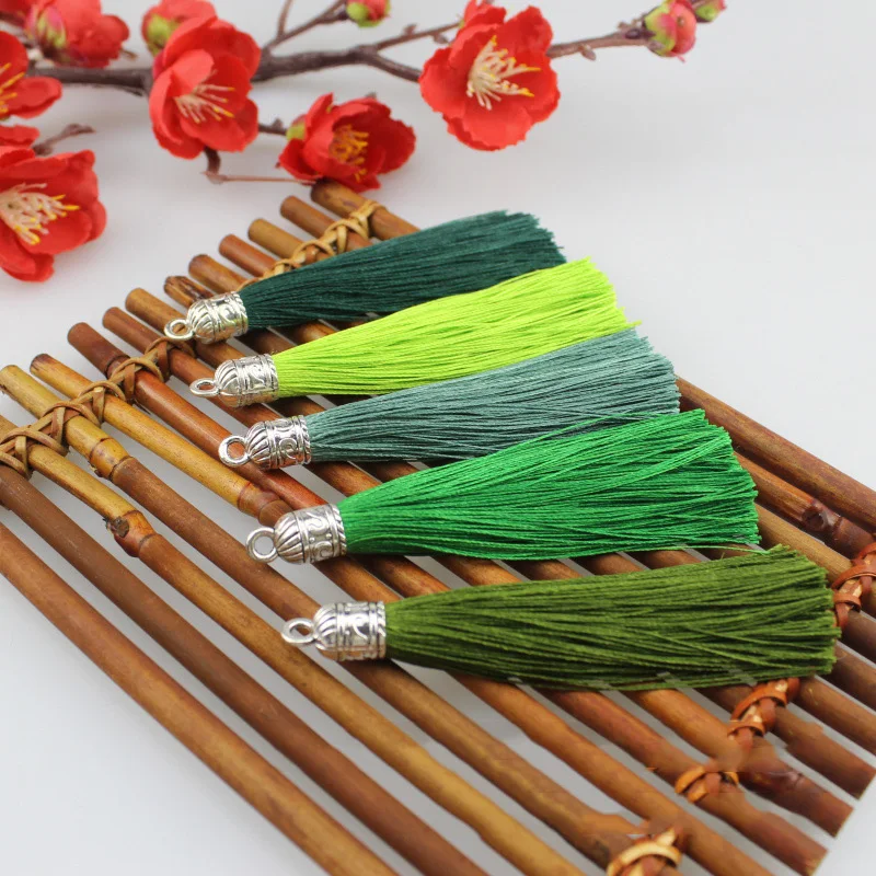 10 шт. 9 5 см шелковая кисточка с бахромой отделка занавеска декор для брелока