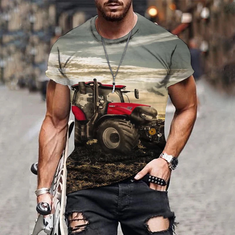 

2021 New design universe Galactic space starry sky Tractor CCPC 3D printed T-shirt Nebula pattern Men's summer leisure clothes