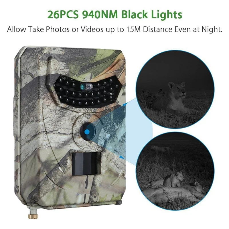 Trail Game Camera Pr-100 Hunting Infrared Scouting Hd 12Mp 1080P Wildlife fo | Электроника