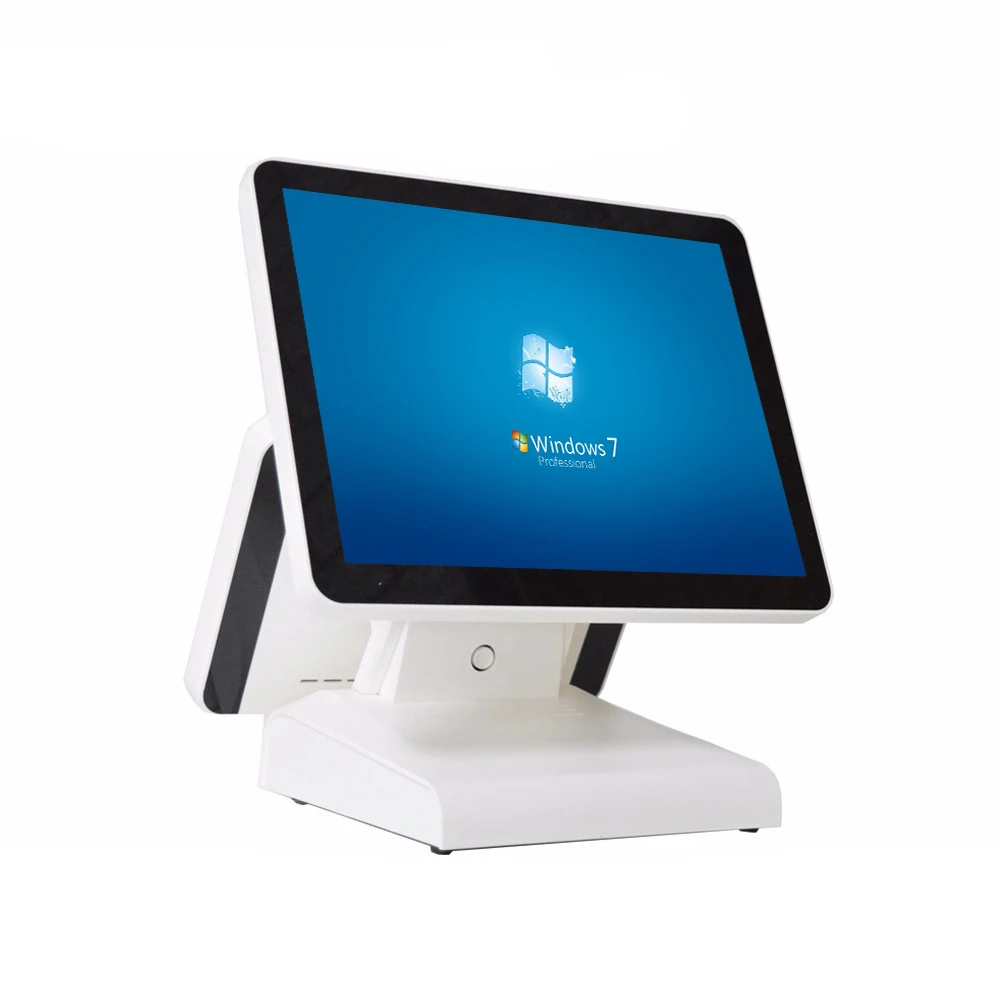 PC cash register EPOS pos machine dual screen display poa all in one 15 inch terminal for retail supermarket hardware | Компьютеры и