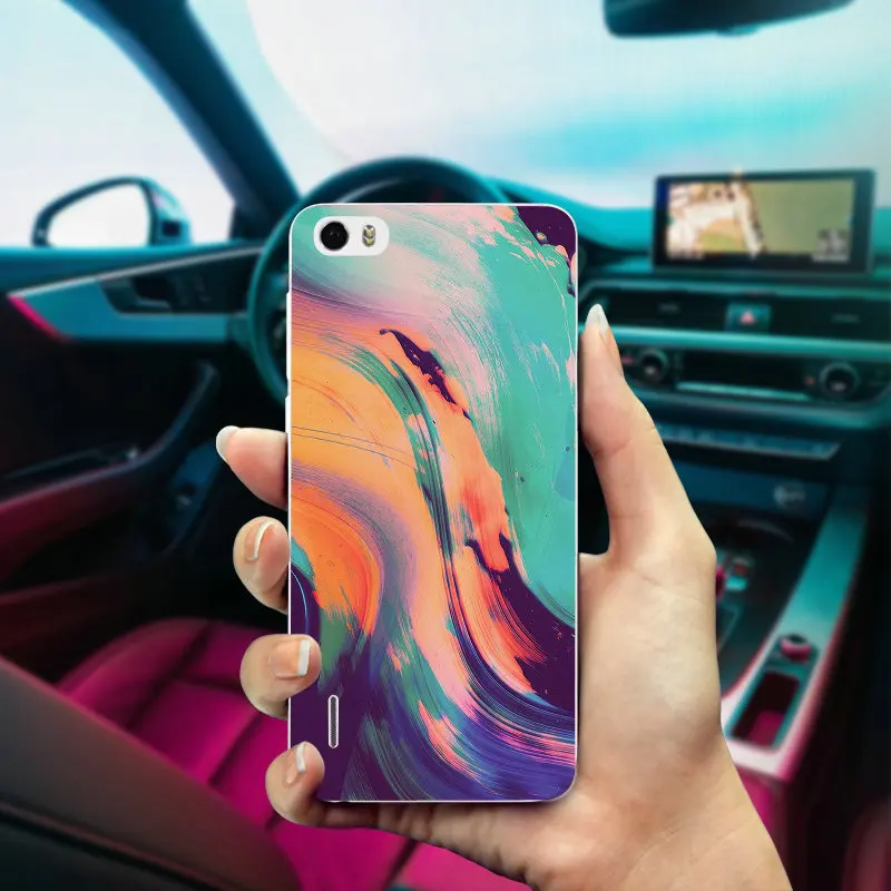 Soft Phone Case for Huawei P8 P9 P10 P20 Mate 10 Pro Y5 Y6 II Y7 Honor 6X 7X 9 Lite Luxury Oil Painting Colorful Strokes Pattern | Мобильные