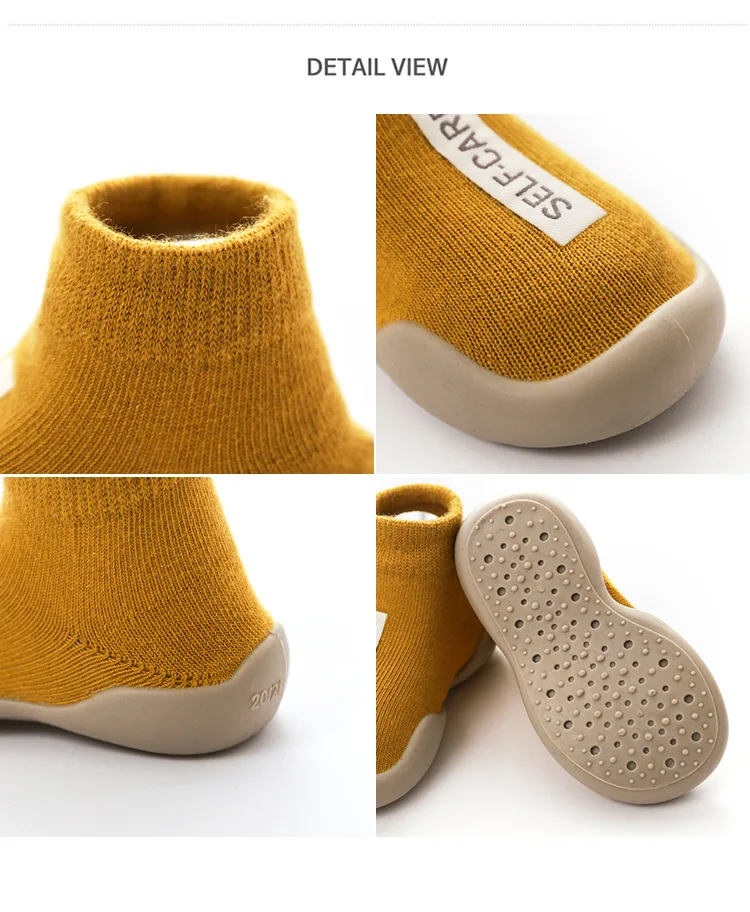 Baby Boys Girls Sock Shoes Autumn and Winter Non-slip Floor Socks Soft Rubber Sole Toddler Hot Sale | Детская одежда и обувь
