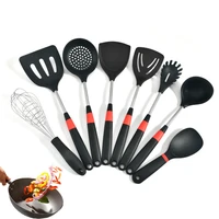 silicone kitchenware aprons handle spoon scoop non stick cooking utensils high temperature resistant home kitchen supplies