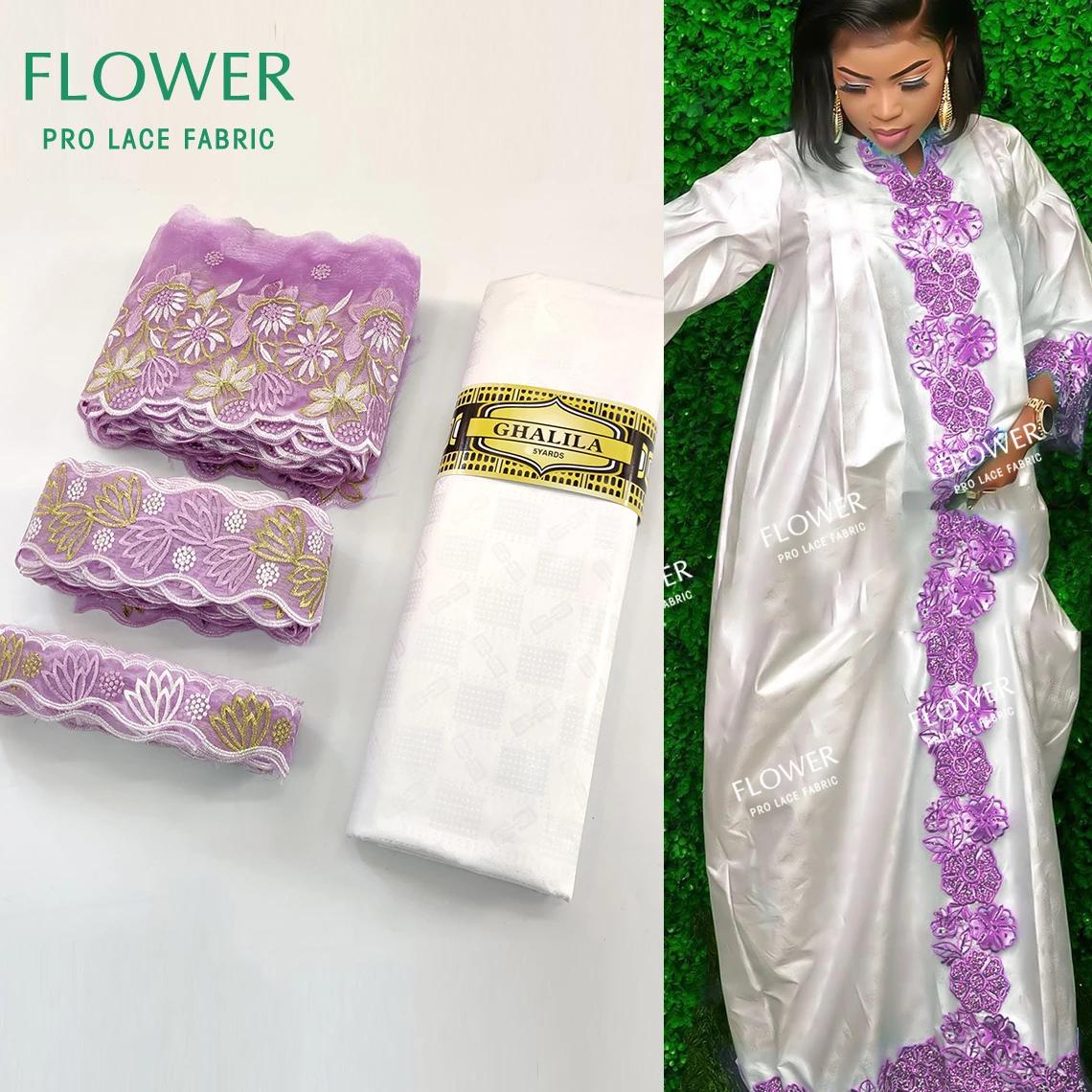 

2021 Top Quality Lace Ribbons For Craftes DIY With Embroidered Sewing Dresses Accessories For French Bazin Riche Lace Fabric