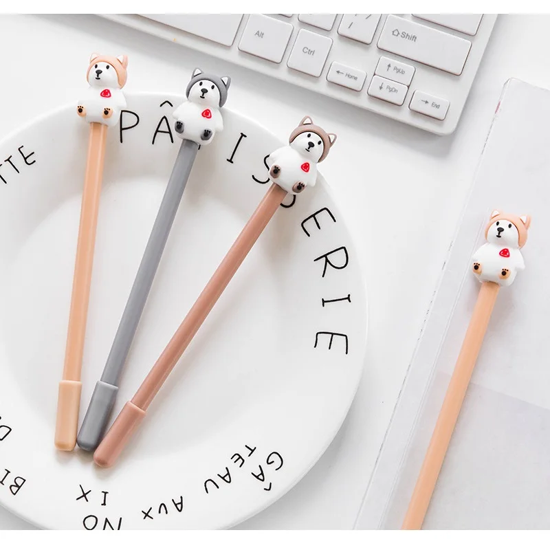 3 шт. одинокая собака шариковая ручка 0 5 мм черный Цвет гелевые ручки для
