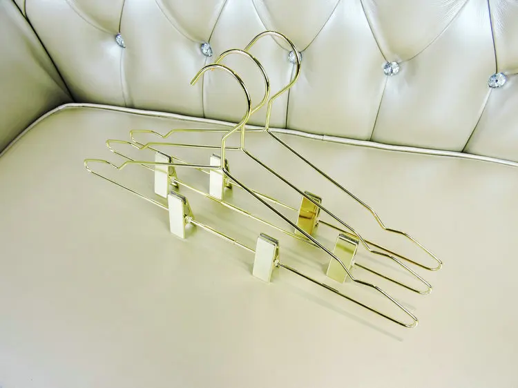 10 шт./лот 42 см брюки вешалки с регулируемым противоскользящие вставки розового