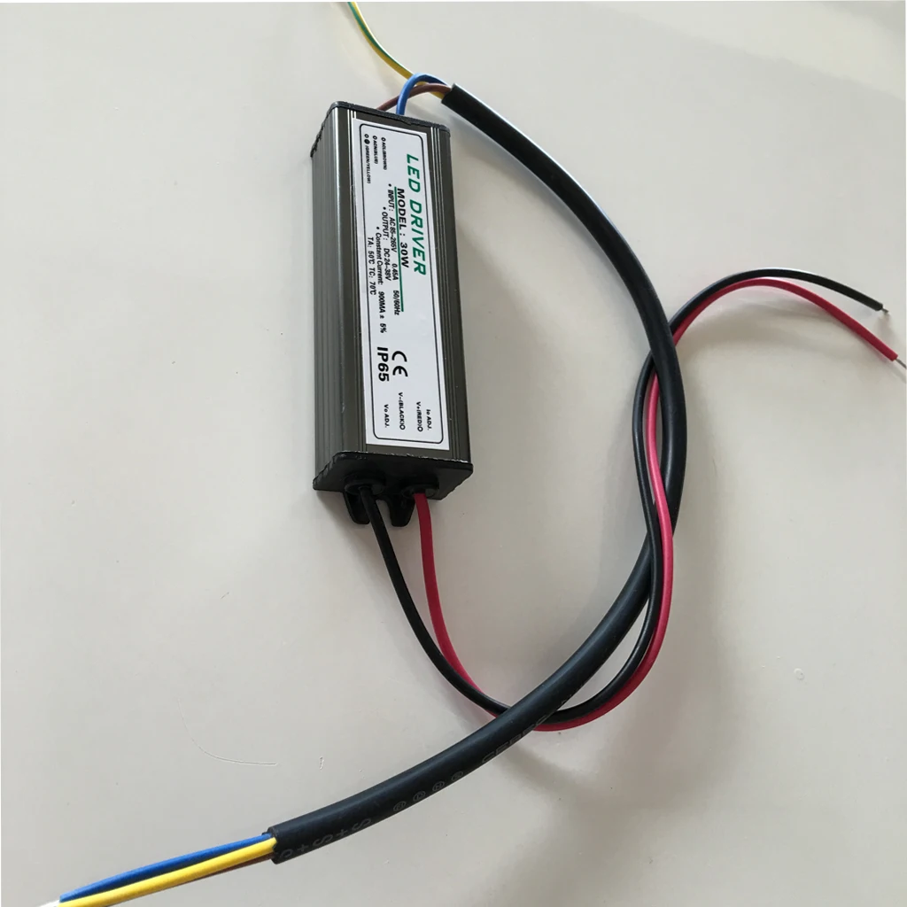 

Power Supply LED Dimmer Driver Transformer AC Input 85-265V to Output 18-36V(30Watt), Waterproof