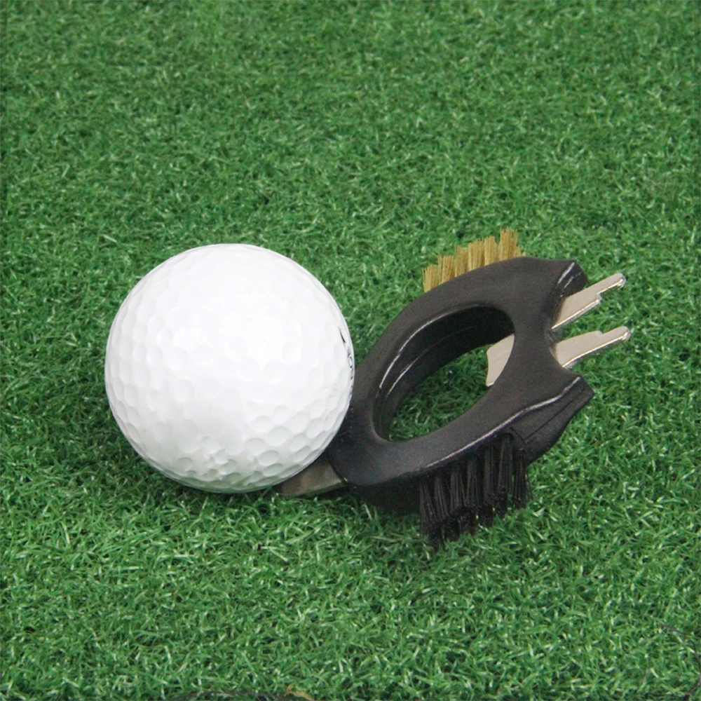 Инструмент для удаления ногтей Golf Divot ремонт с щеткой многофункциональный легкий