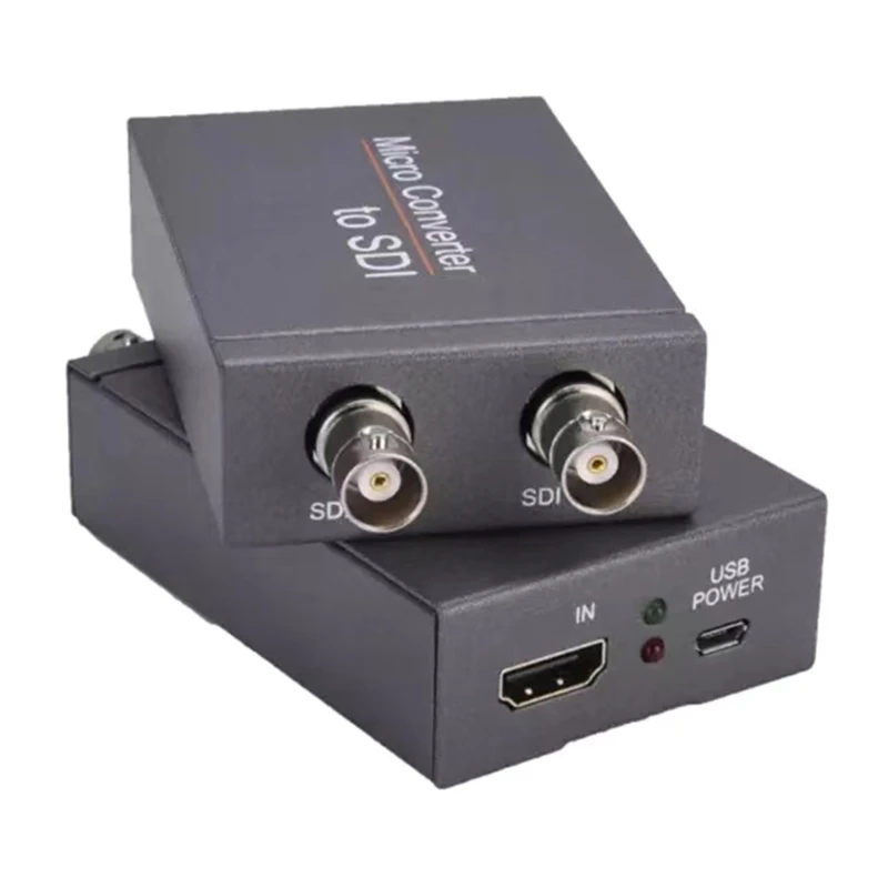 dc 5v 1080p hdmi compatible to 2ch sdi converter with 3g sdihd sdi broadcast adapter for camera t3lb free global shipping