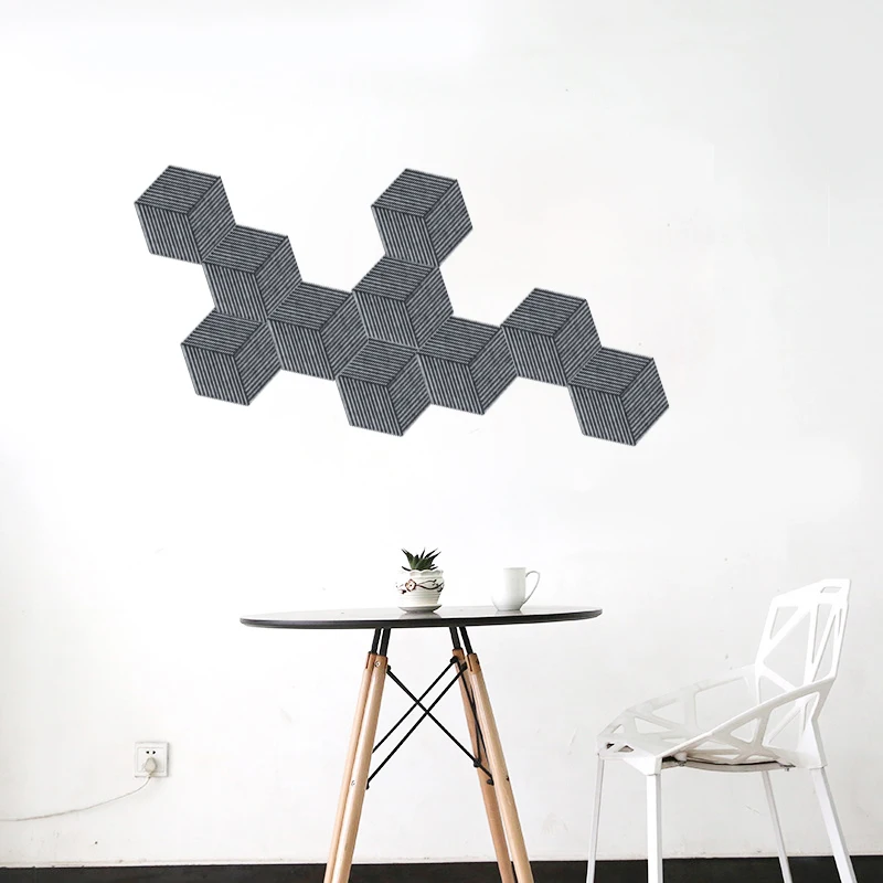 

2020 Ins hot Hexagon Felt Board Photo display Message Board Design Loft style home decor fieltro para manualidades 10pcs/lot
