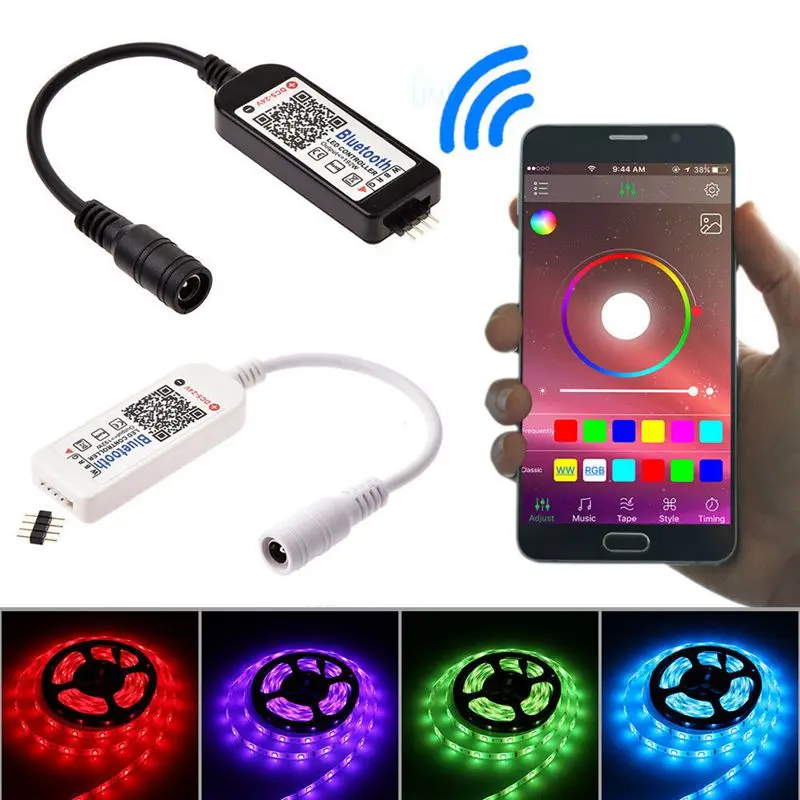 Мини blutooth-контроллер управления светодиодными rgb-лентами и пультом