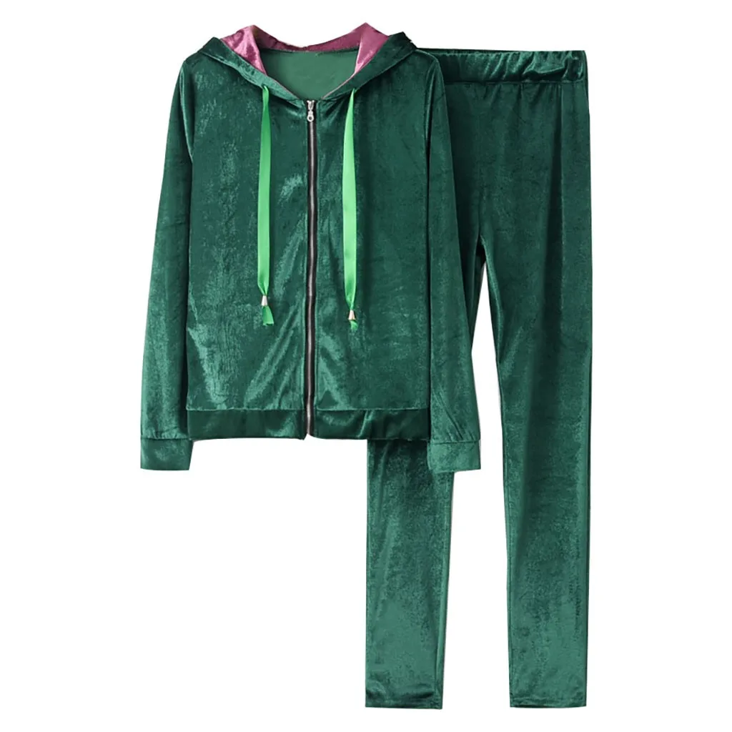 2019 Модный женский спортивный костюм осенняя и зимняя одежда хлопок длинный рукав