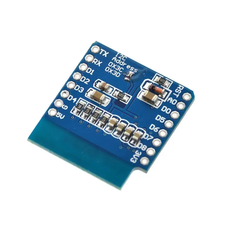

Compatible 0.66 Inch OLED Shield LCD Screen Display Module 64X48 IIC/I2C Port for WEMOS D1 MINI DIY Accessories