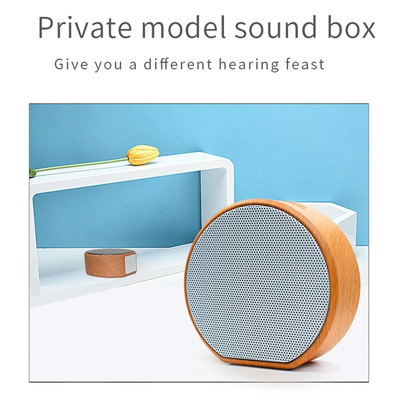 New Wood Grain A60 Bluetooth Speaker Portable Plug-In Card Mini Subwoofer Wireless Support TF AUX Radio | Электроника