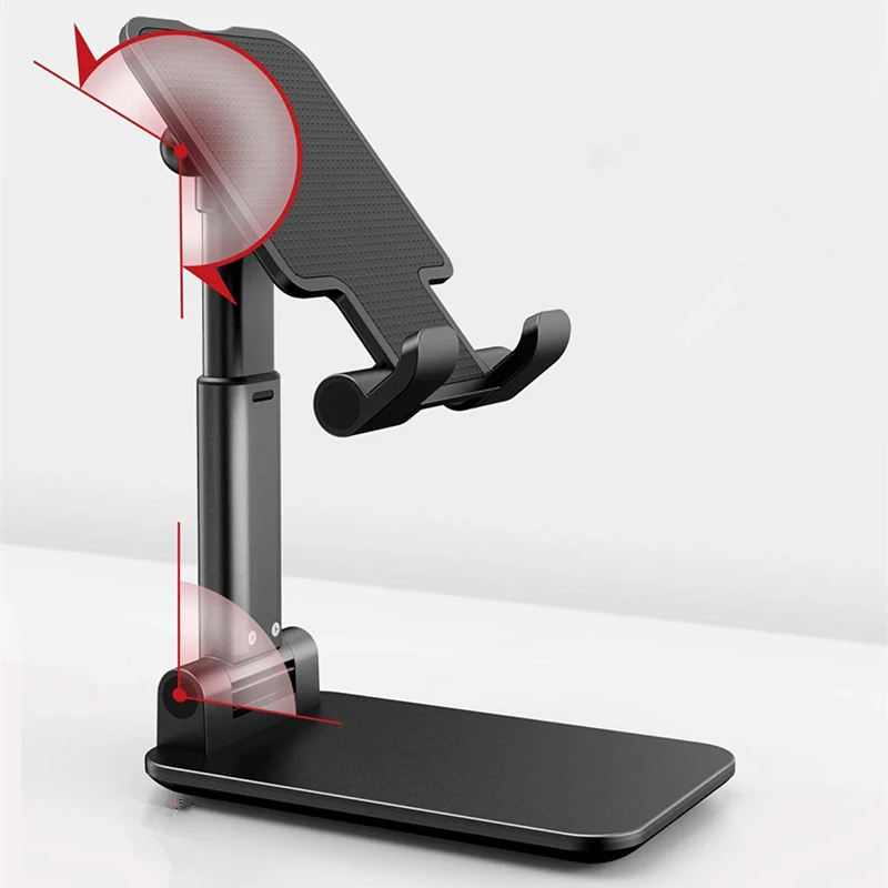 universal metal mobile phone holder for iphone samsung xiaomi poco support scalable foldable desk stand realme gt narzo 30 5g free global shipping