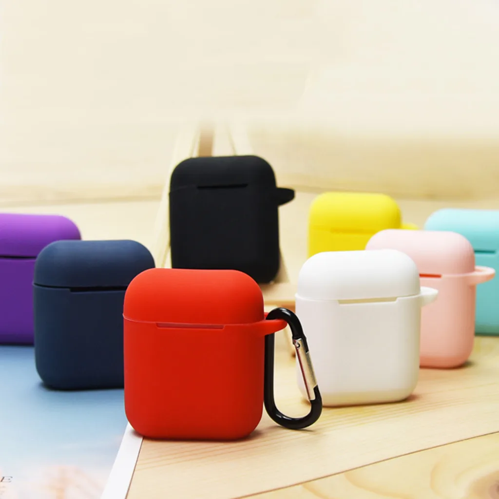 Чехлы для наушников Airpods Apple защитные силиконовые кейсы | Электроника