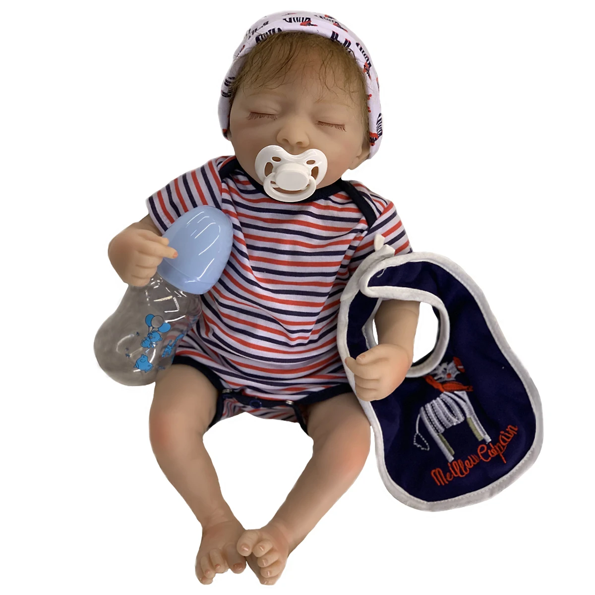 

ACESTAR Soft 18 Inch Reborn Baby Dolls Realistic Newborn Silicone Lifelike Kids Toy for BirthdayArt Doll Gifts SDK-134R5