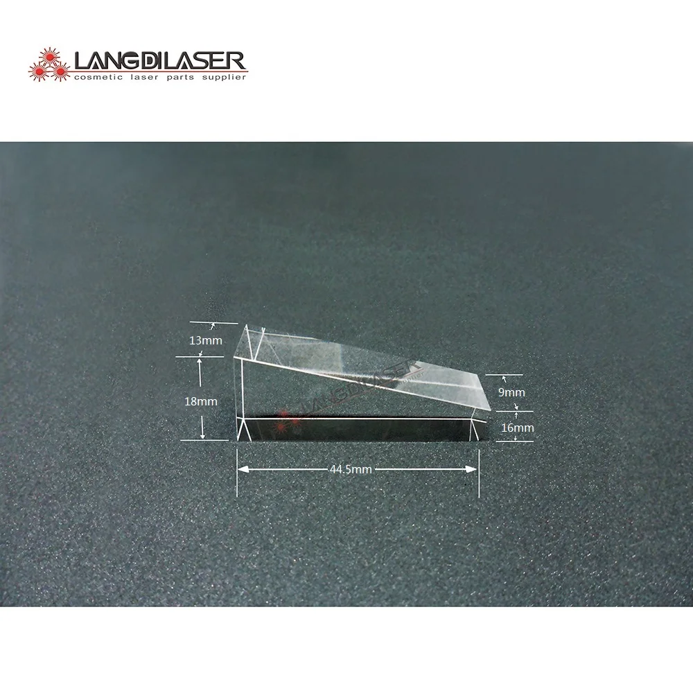 size : 44.5*18(16)*13(9) , diode laser 755/808/810nm laser prism crystal guide