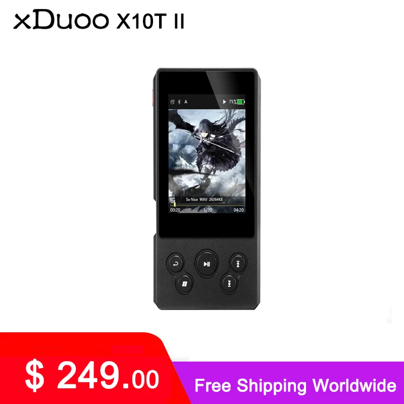 Портативный музыкальный плеер XDUOO X10T II с высоким разрешением без потерь DSD