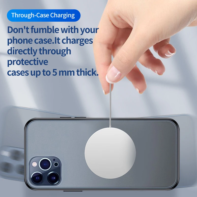 15w magnetic wireless charger for iphone 12 pro max quick charge airpods pro fast charging wireless charger for samsung huawei free global shipping