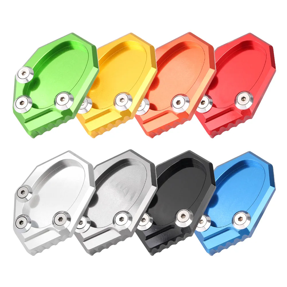 

CNC Motorcycle Kickstand Foot Side Stand Extension Pad Support Plate For Kawasaki VERSYS 650 2010-2014 & KLX250 2009-2014