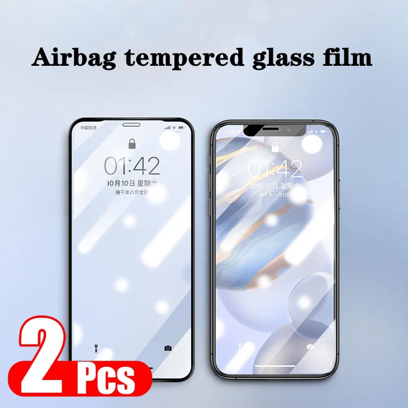 

2Pcs for IPhone 11 12 Pro Max Screen Protector on IPhone 7 8 Plus SE 2020 Xr Protective Glass IPhone 11 12 7Plus SE2020 Xr Glass