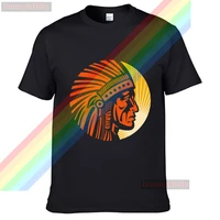 bronze statues indiana chief headdress t shirt for men limitied edition unisex brand t shirt cotton amazing short sleeve tops