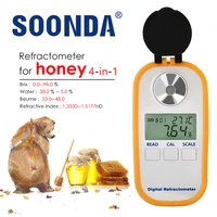 digital honey 0 94 brix refractometer honey baume concentration meter water content plugging tester beekeepers usage profession