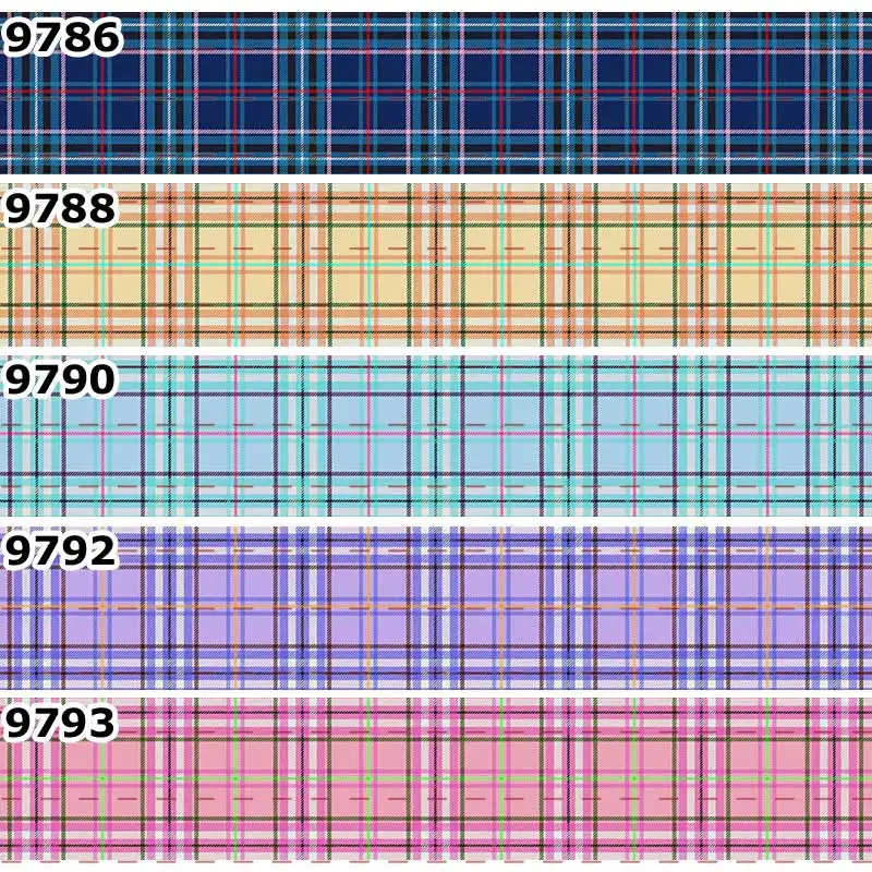 10 ярдов Различные размеры корсажная лента сказочная с принтом в клетку