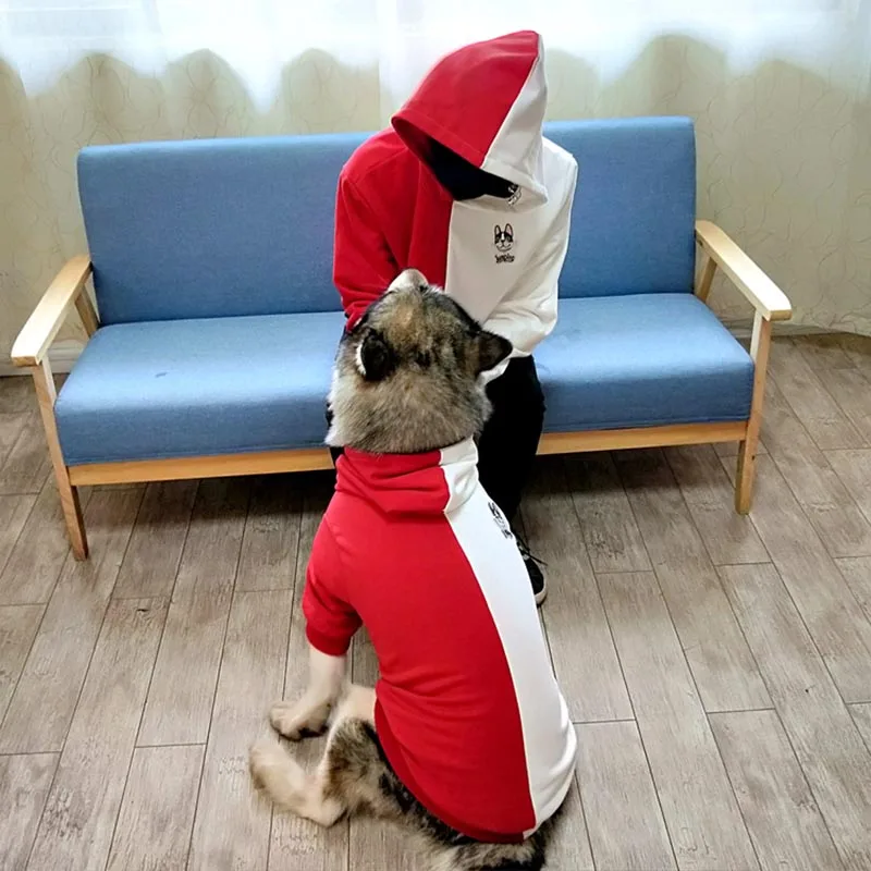 Одежда для домашних животных Толстовка собаки в стиле пэчворк модное пальто