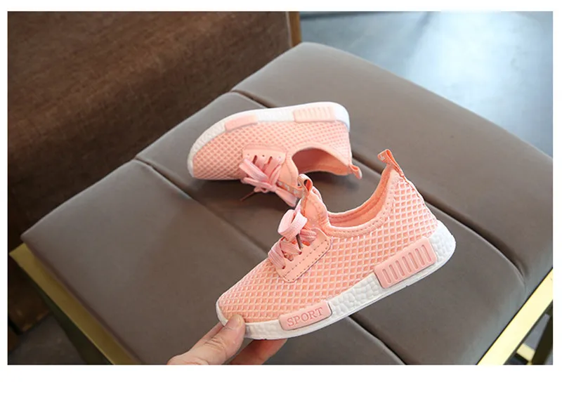 

Kid Running Sneakers Candy Color Children Shoes Girls Boys Lightweight Breathable Casual Mesh Children Shoes Size 26-37