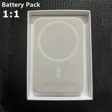 1:1 With Logo 5000mAh Power Bank Magnetic Wireless Charger Charging For iphone12 13 pro Max Mini External Auxiliary Battery Pack