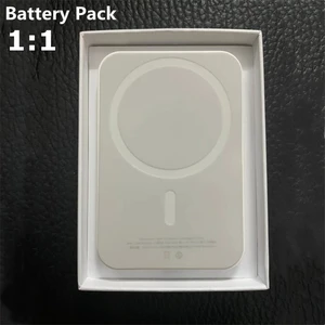 11 with logo 5000mah power bank magnetic wireless charger charging for iphone12 13 pro max mini external auxiliary battery pack free global shipping