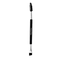 portable size women facial makeup cosmetic eyebrow brush tool happymakeup double head wooden handle eyebrow brush comb