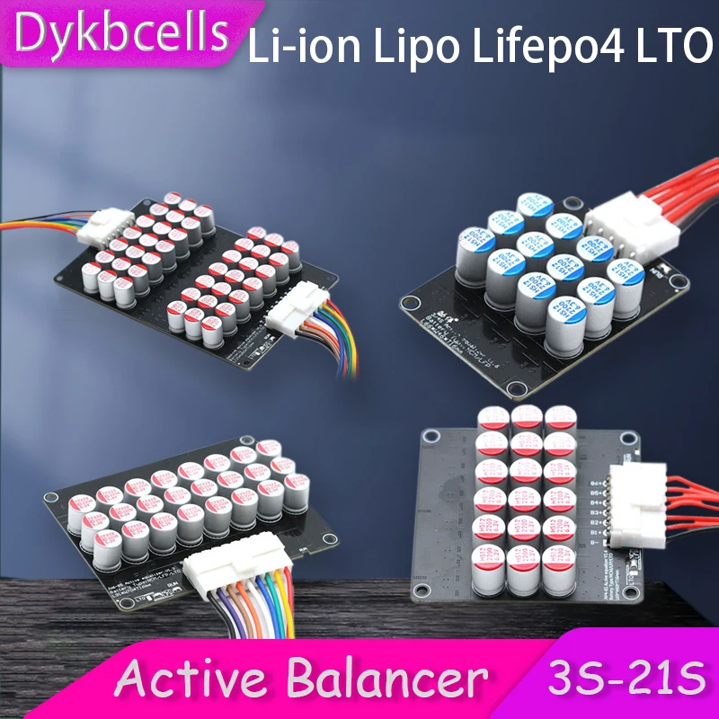 

Активный эквалайзер Dykbcells 5A, стабилизатор 3S 4S 6S 7S 8S 10S 12S 13S 14S 16S, литий-ионный, литий-железо-фосфатный аккумулятор, передача энергии