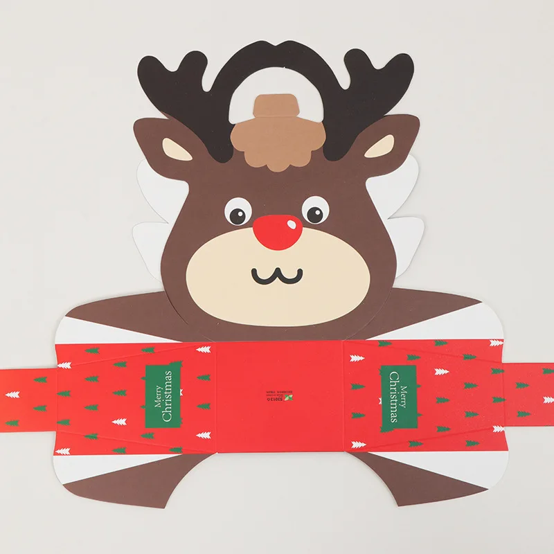 Рождественская Подарочная коробка упаковка для рождественской вечеринки