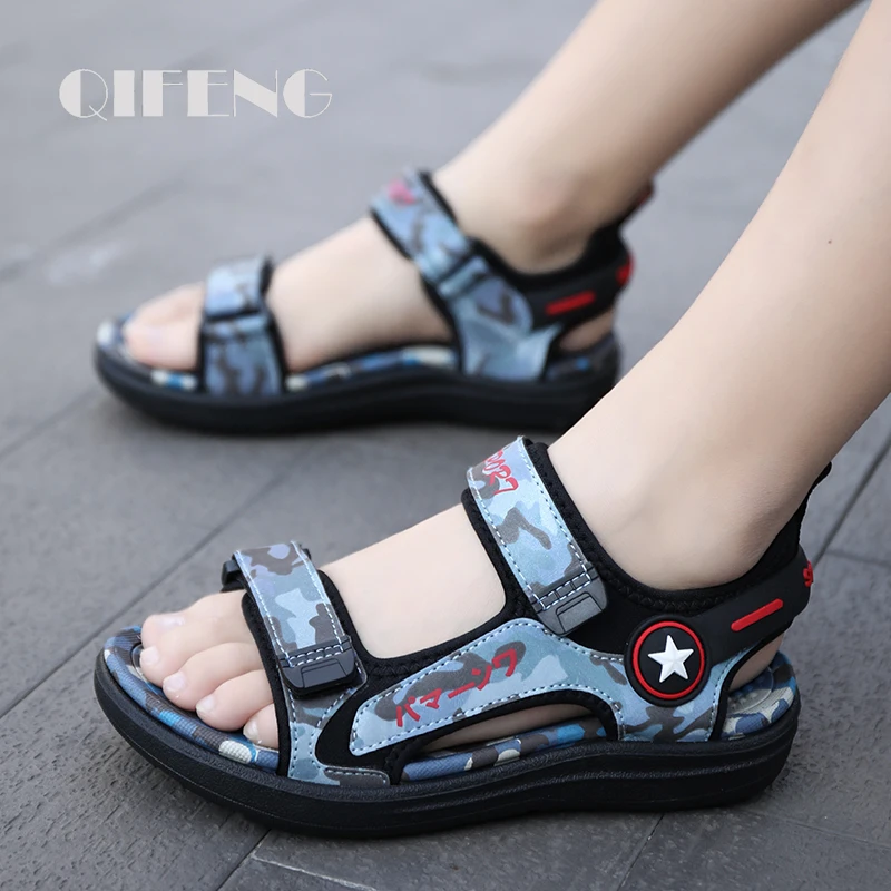 

Children Shoes Boys Sandals Student Kids Summer 5 8 12 Popular Casual Mesh Footwear Fashion Flat Chunky Sneakers School Trainer