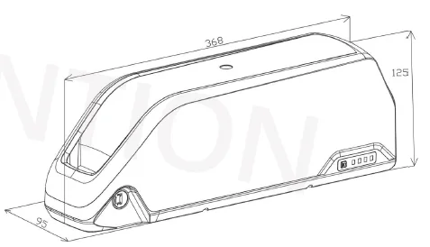 Акция 48 в 52 19 2 Ач Panasonic Tesla Cell Polly Frame чехол аккумулятор с 5A зарядным устройством EBIKE