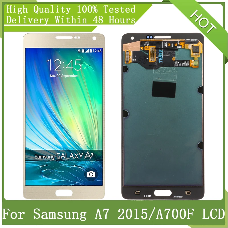 ЖК-дисплей 5 дюйма Super AMOLED для Samsung Galaxy A700 A7 2015 A700H A700F A700S A700K сменный сенсорный экран