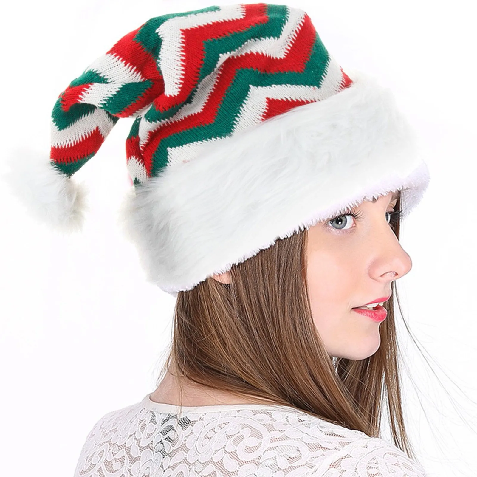 

Christmas Hat Adult Unisex Winter Beanies Warm High-quality Party Xmas Hats Santa Claus Cap Christmas Ornaments Navidad Gift New